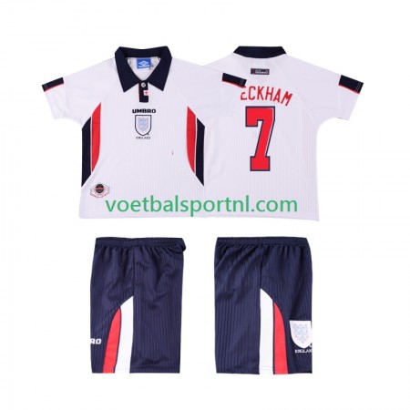 Engeland Beckham 7 Retro Kind Thuis Tenue 1998